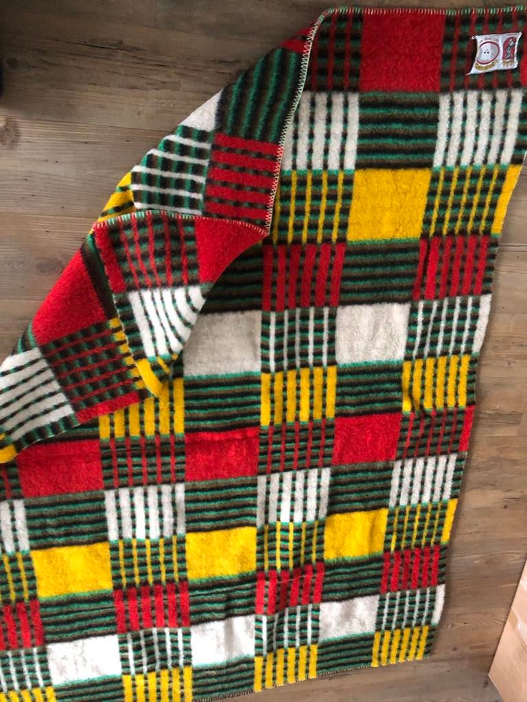 Vintage wollen deken Didas 140x200 uitstekende staat, Ophalen of Verzenden, Zo goed als nieuw