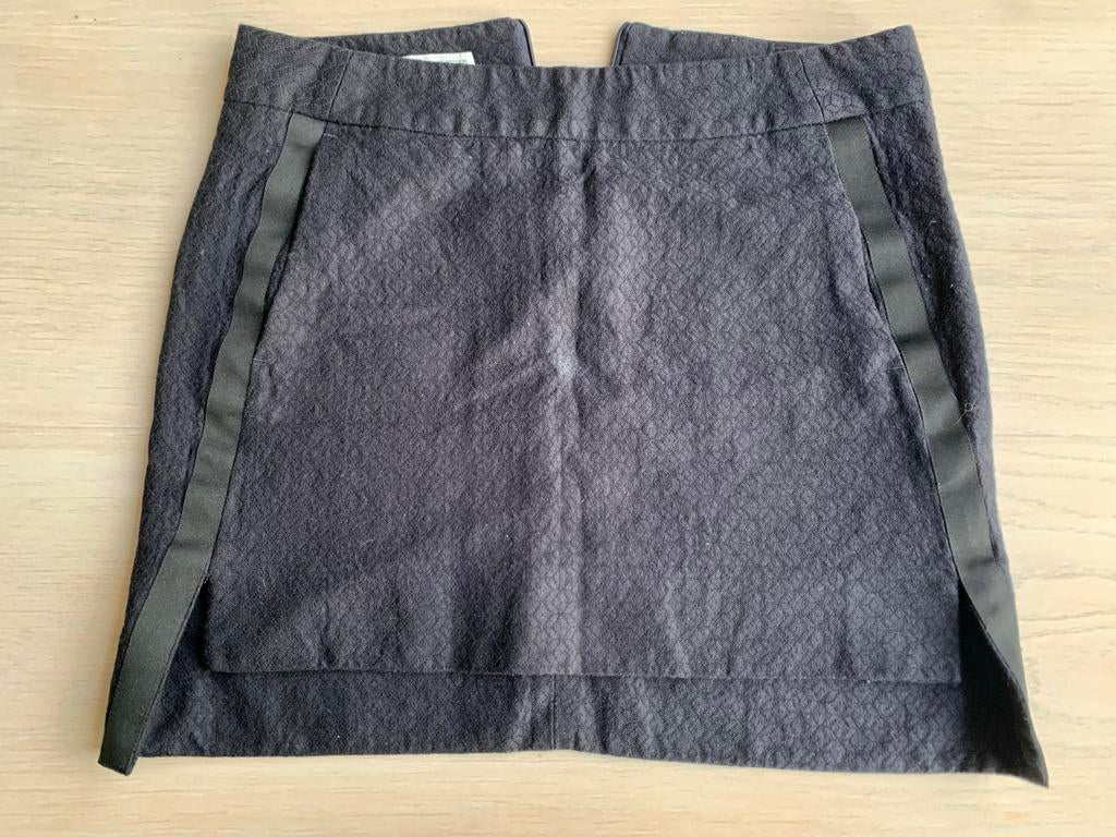 Dries van Noten Mini Rok - Blauw/Zwart - Maat S, Blauw, Ophalen of Verzenden, Zo goed als nieuw, Maat 36 (S)