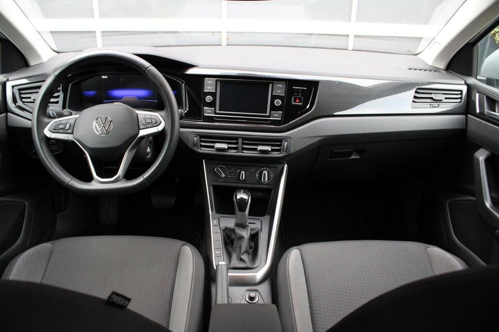 Volkswagen Polo 1.0 TSI Life Automaat, Stof, Gebruikt, Zwart, Bedrijf