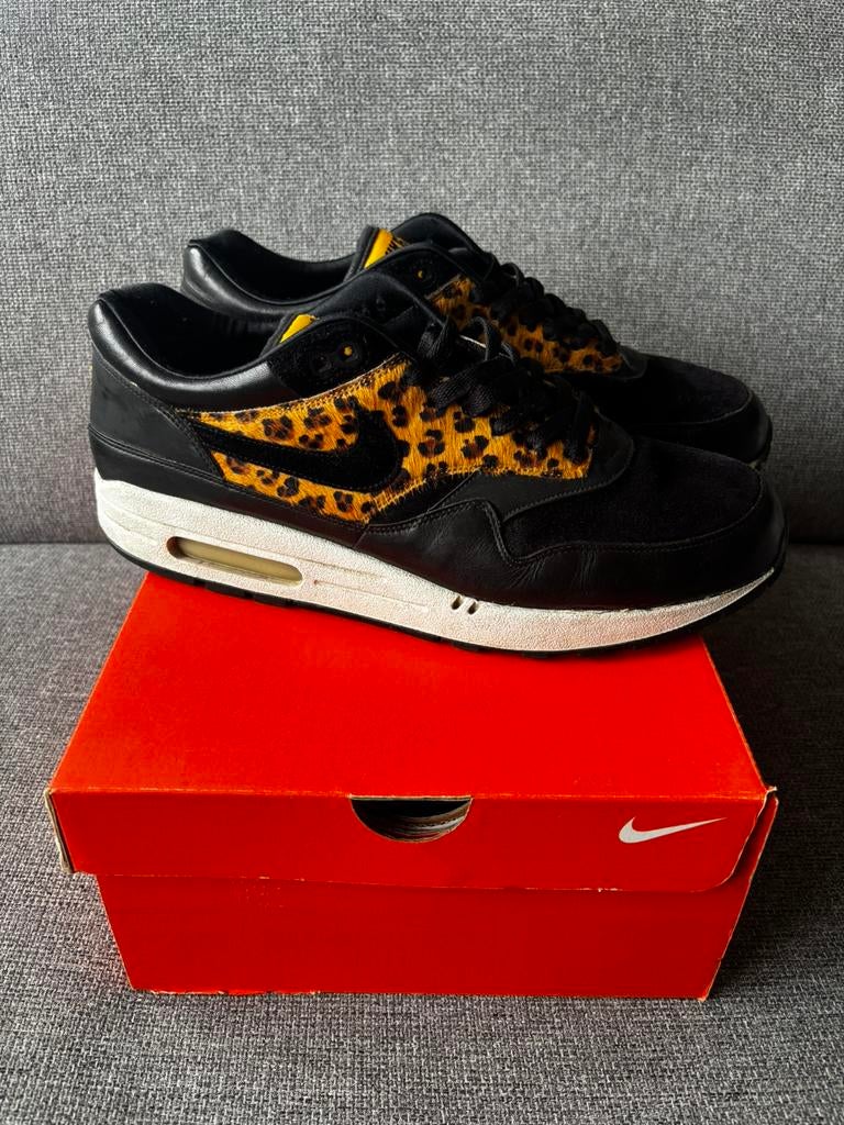 Nike Air Max 1 Atmos Beast Pack maat 45, Zwart, Ophalen of Verzenden, Sneakers of Gympen, Gedragen