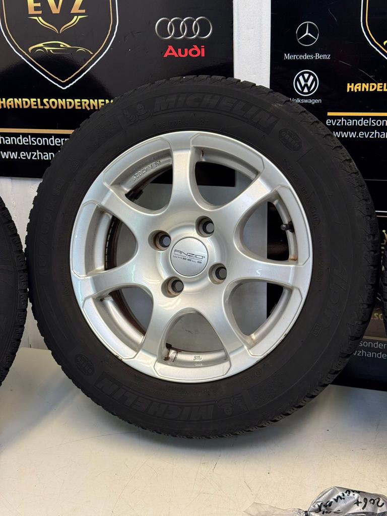 Peugeot 206+ bj.2010 lichtmetaal velgen met banden 185/60R14, Auto-onderdelen, Banden en Velgen, 14 inch, Gebruikt, EVZ Handelsonderneming