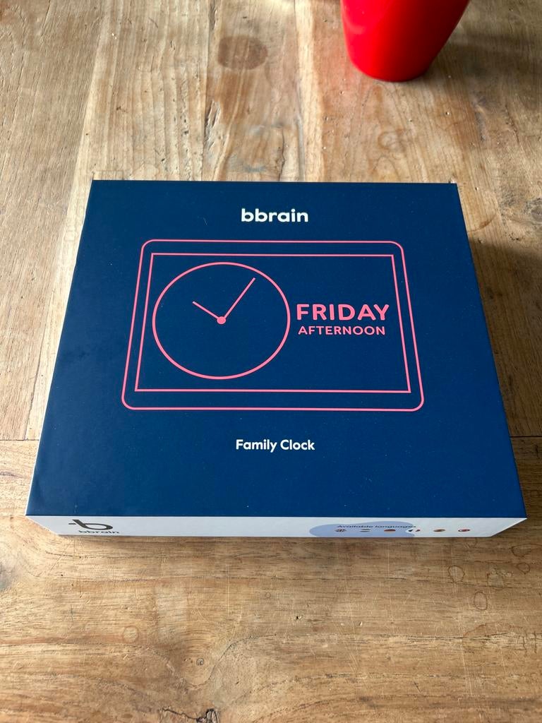 Bbrain Family Clock - Nieuw in doos, Ophalen of Verzenden, Nieuw, Digitaal, Wekker of Tafelklok