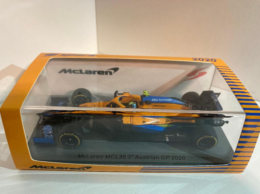 ✅ Lando Norris 1:43 1e Podium 2020 Mclaren Spark S6469 F1, Verzamelen, Ophalen of Verzenden, Nieuw, Formule 1