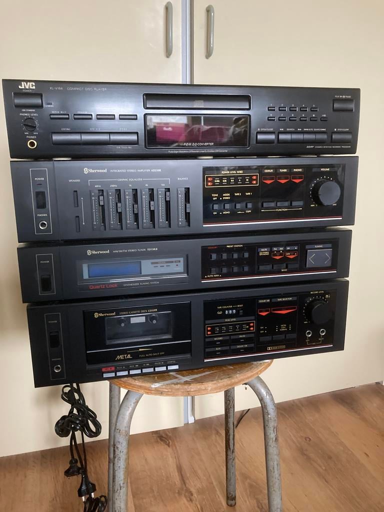 Sherwood sterio set, Audio, Tv en Foto, Ophalen, Gebruikt, Tuner of Radio, JVC