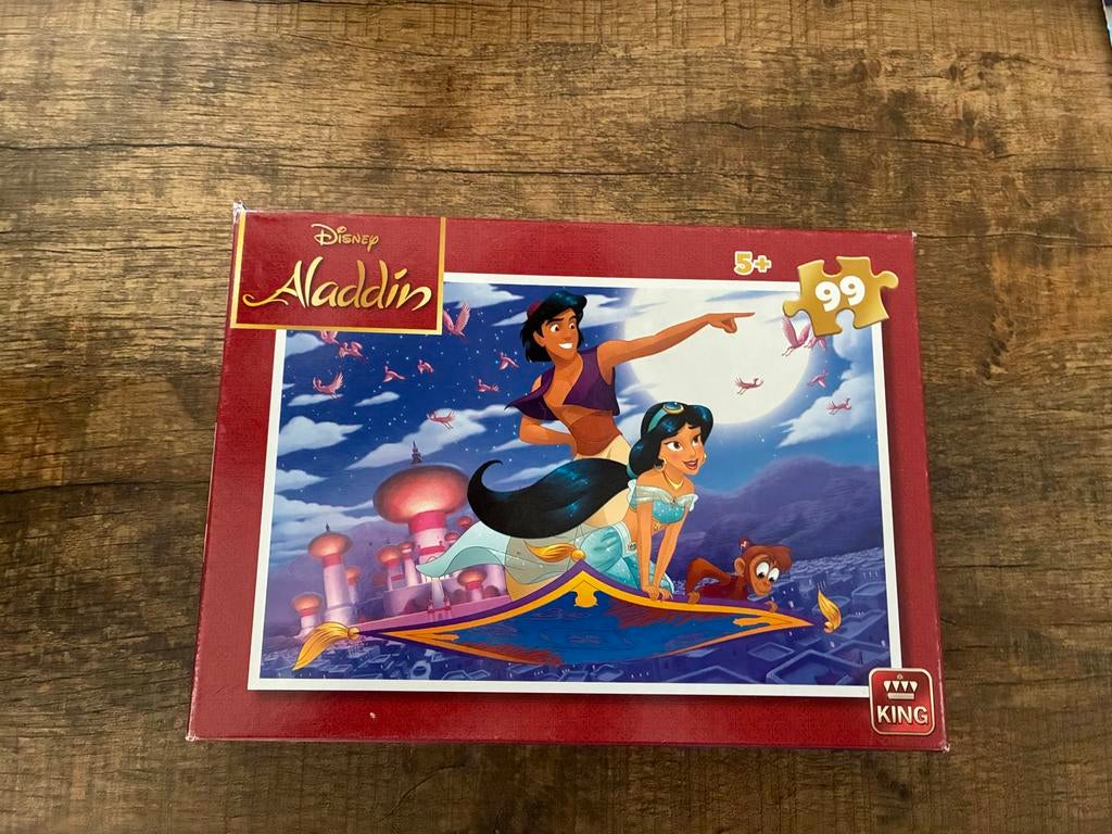 Disney Aladdin puzzel 99 stukjes, Ophalen of Verzenden, Gebruikt, 6 jaar of ouder