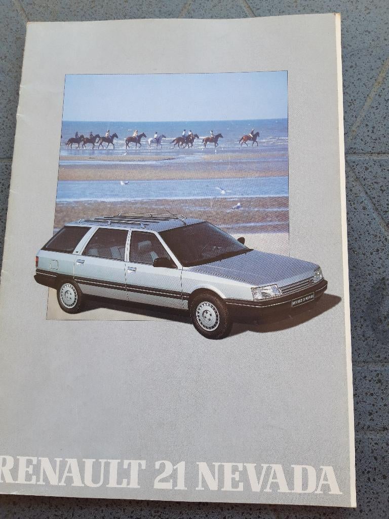 folder Renault 21 Nevada modeljaar 1989, Ophalen of Verzenden, Zo goed als nieuw, Renault