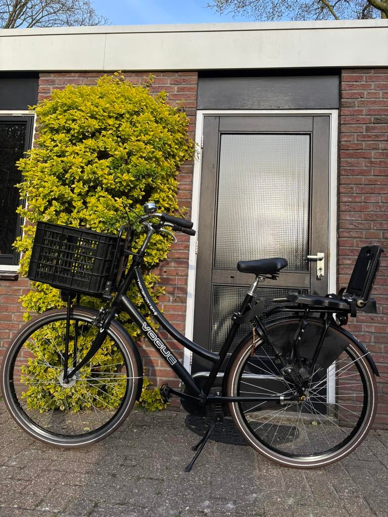 Nette vogue damesfiets/moederfiets met kinderzitje, Overige merken, 53 tot 56 cm, Ophalen of Verzenden, Zo goed als nieuw