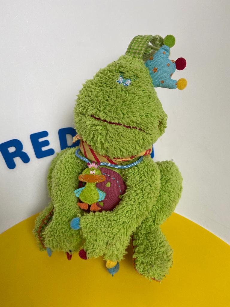 5664 Dushi kikker met speeldoosje, Ophalen of Verzenden, Zo goed als nieuw, Overige typen