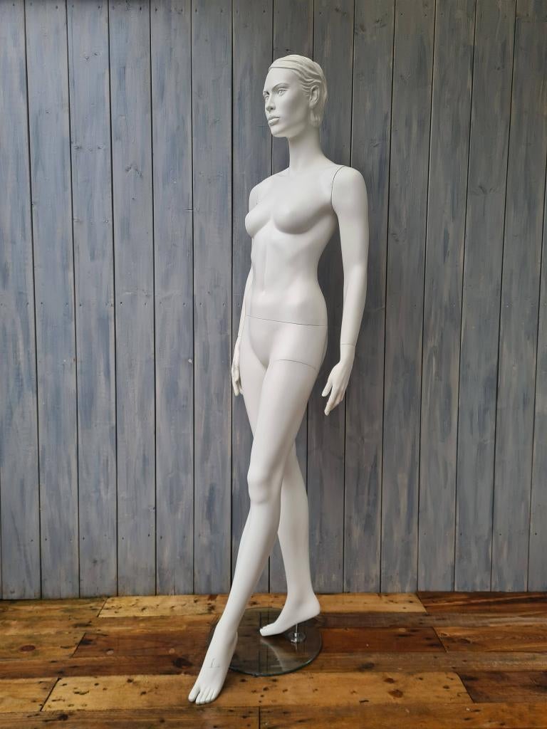 witte etalagepop dame paspop vrouw, Ophalen, Gebruikt, Paspop