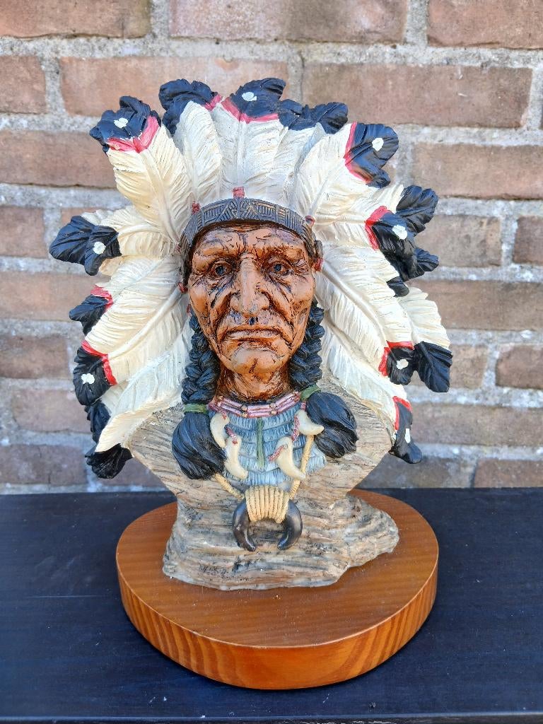 Indianen beelden, Verzamelen, Beelden en Beeldjes, Ophalen, Gebruikt, Mens