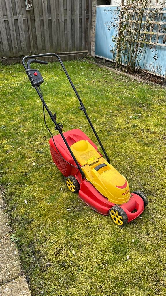 Wolf garden elektrische grasmaaier, Cirkelmaaier, Gebruikt, Elektrische grasmaaier, Ophalen of Verzenden