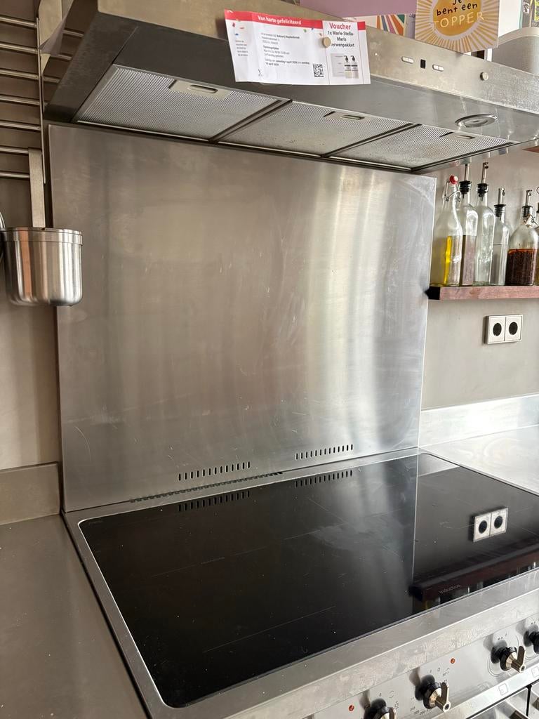 RVS Spatwand 90x69 cm - Keuken Achterwand, Ophalen, Zilver, Metaal, Overige typen