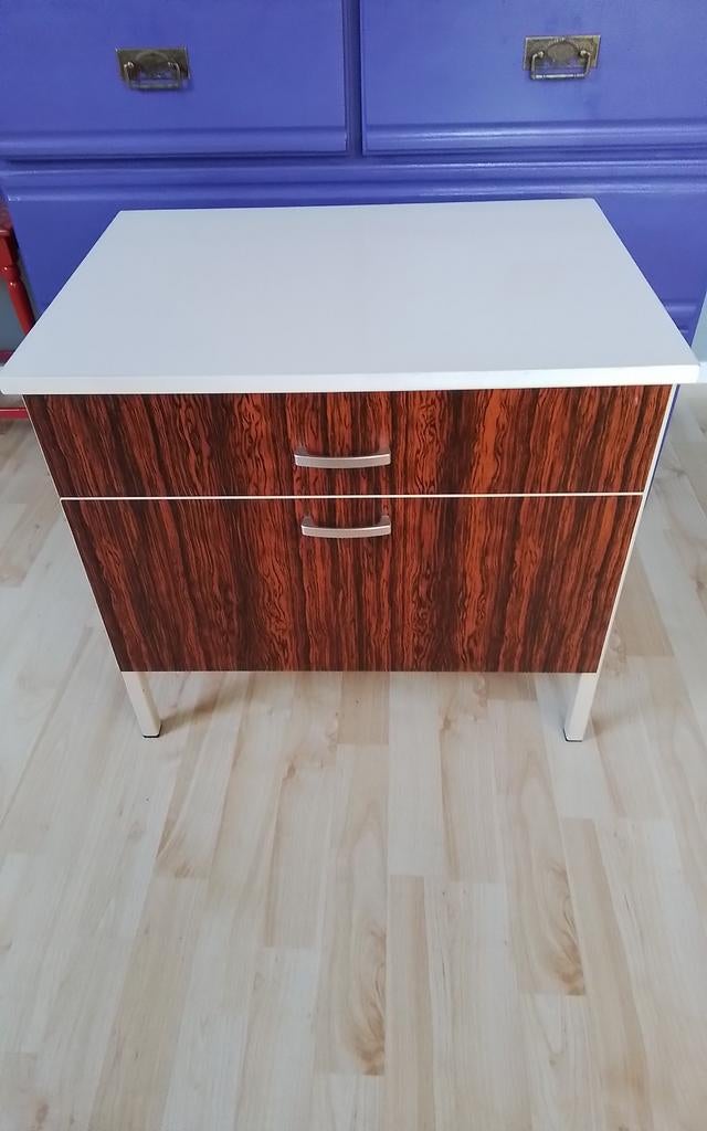 💐VINTAGE KASTJE - NACHTKASTJE JAREN 70, Huis en Inrichting, Ophalen, Gebruikt