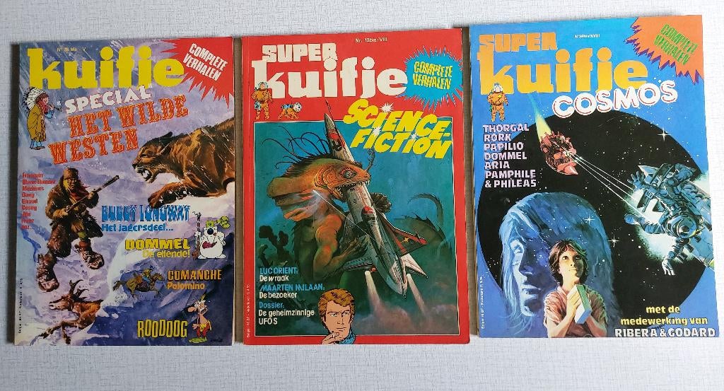 7 stuks Kuifje special Super Kuifje diverse nummers, Boeken, Meerdere stripboeken, Ophalen of Verzenden, Gelezen