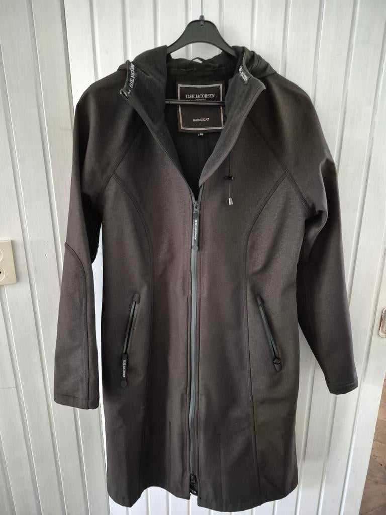 Ilse Jacobsen regenjas maat 40, Kleding | Dames, Jassen | Zomer, Zo goed als nieuw, Maat 38/40 (M), Bruin, Ophalen of Verzenden