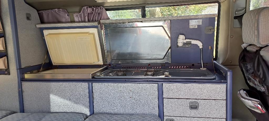 Kampeerbus VW T4, Brandblusser, Chemisch toilet, Volkswagen, Particulier