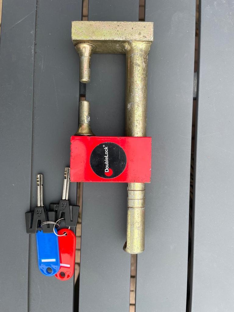 Doublelock Compact Eagle SCM gekeurd koppelingsslot, Caravans en Kamperen, Caravan accessoires, Ophalen of Verzenden, Gebruikt