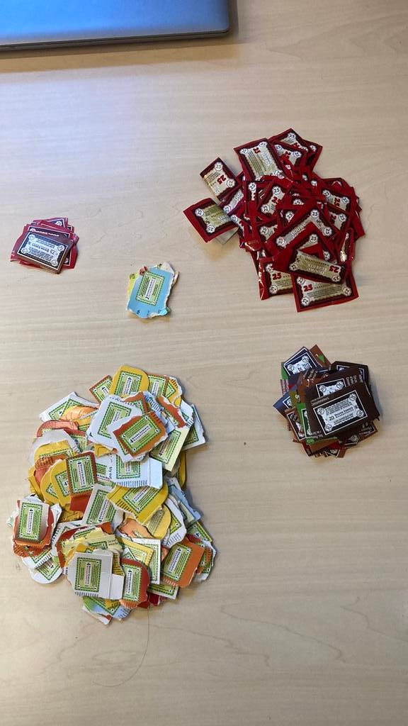 4369 DE punten, Ophalen, Koffie of Thee, Zegels, Bonnen of Punten