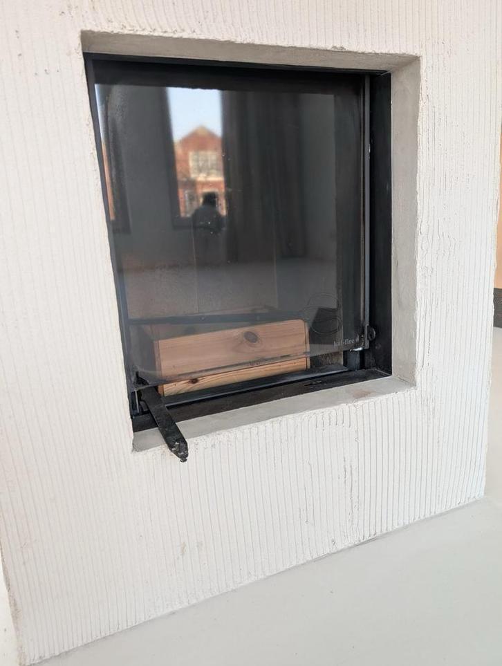 Kalfire W45/48F Inbouwhaard - goed als nieuwe-m., Ophalen, Zo goed als nieuw, Inbouwhaard, Houthaard