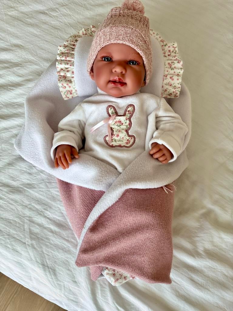 Llorens pop met geluid levensecht, Ophalen, Zo goed als nieuw, Babypop