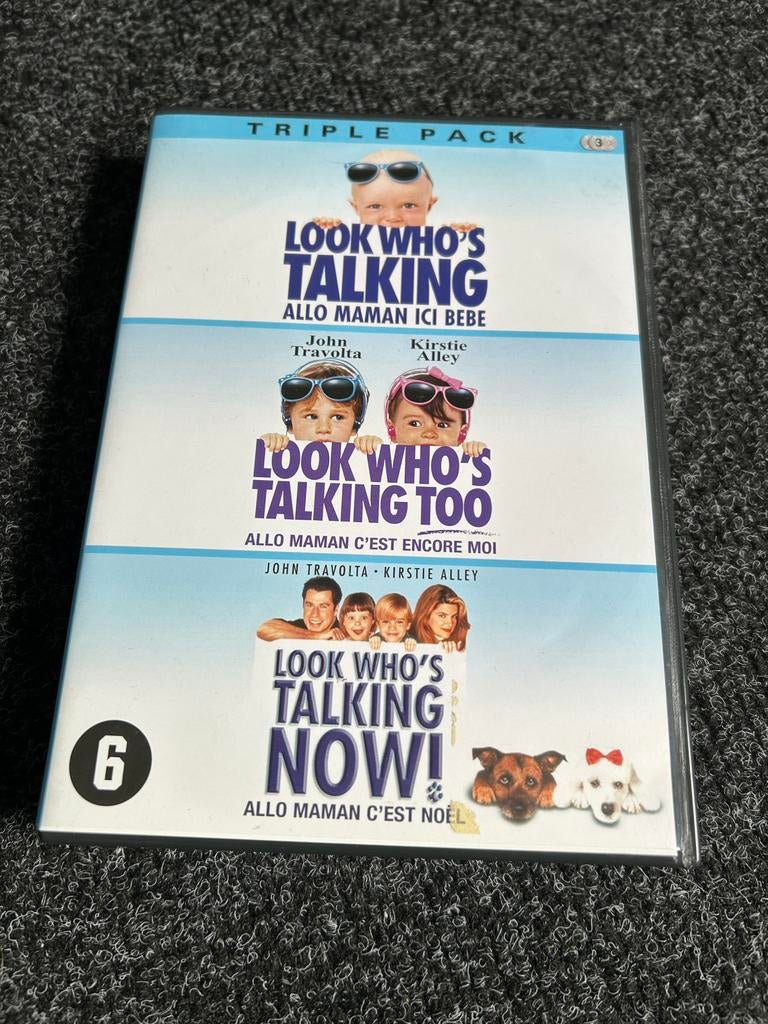 Look who’s talking triple pack op dvd, Alle leeftijden, Ophalen of Verzenden, Gebruikt, Romantische komedie