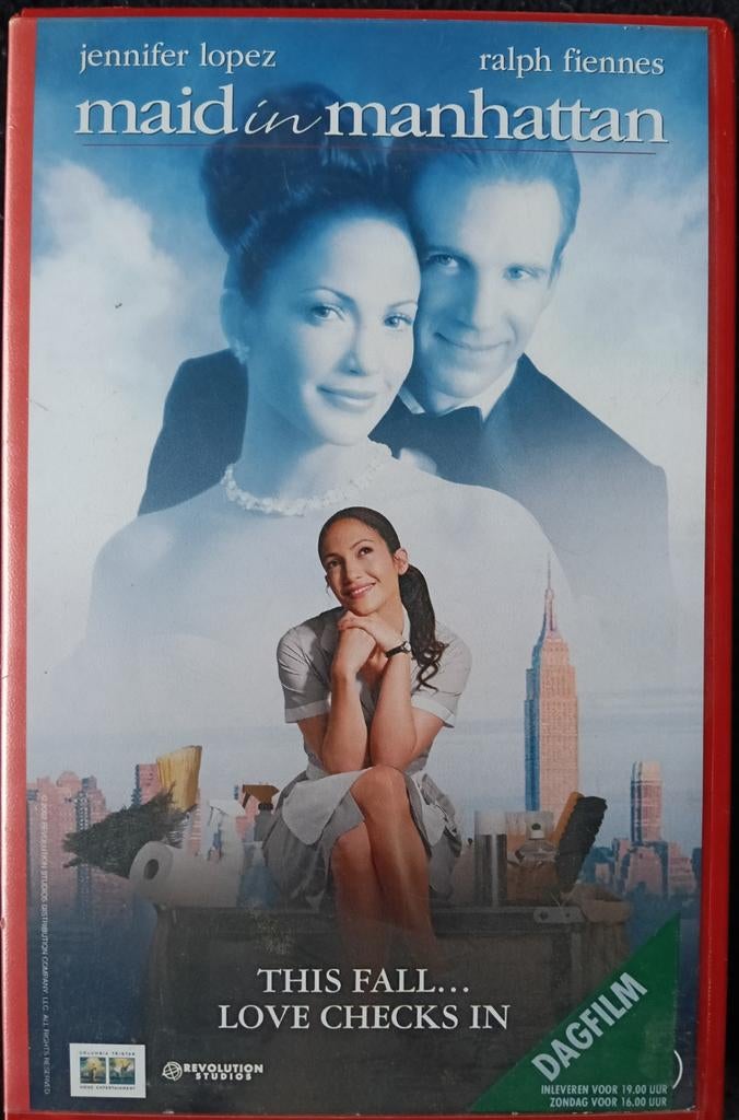 Maid In Manhattan ex-rental VHS, Vanaf 16 jaar, Ophalen of Verzenden, Gebruikt, Horror