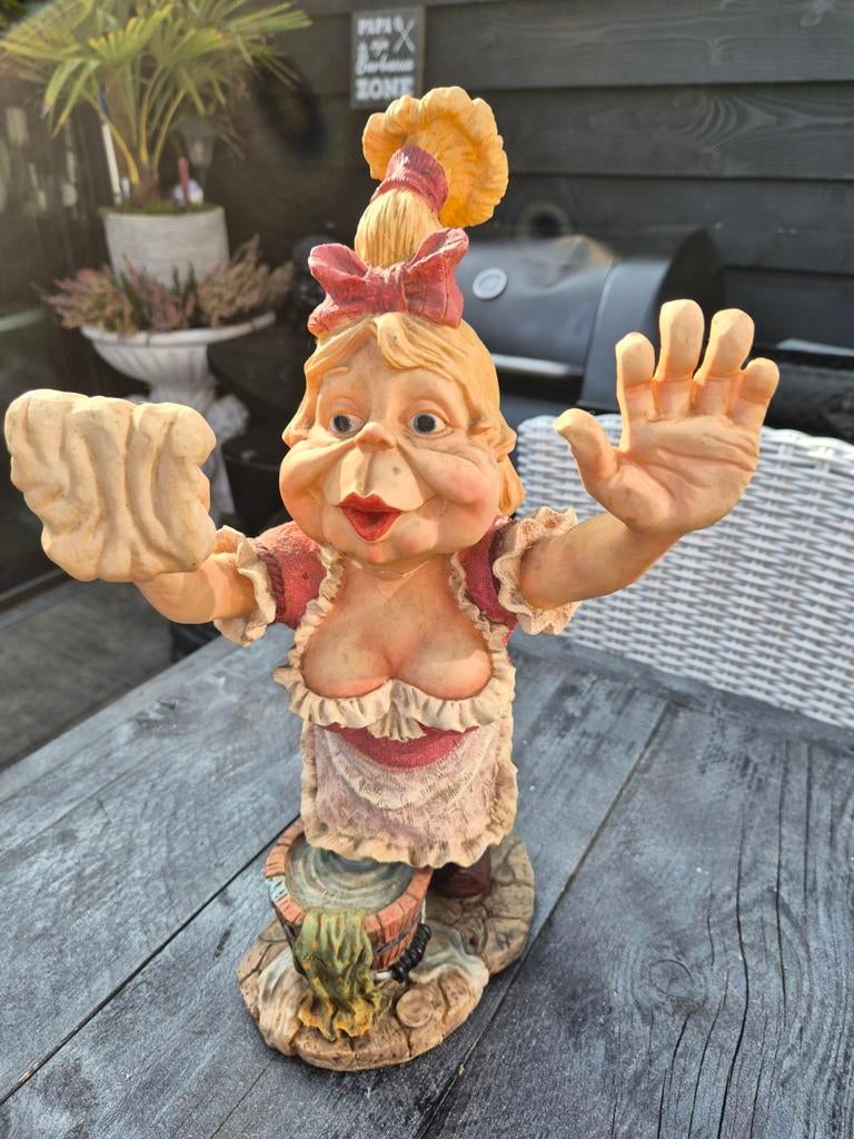 Unieke Laaf Tuinbeelden in Zeer Goede Staat, Tuin en Terras, Tuinbeelden, Ophalen, Zo goed als nieuw, Overige materialen, Tuinkabouter