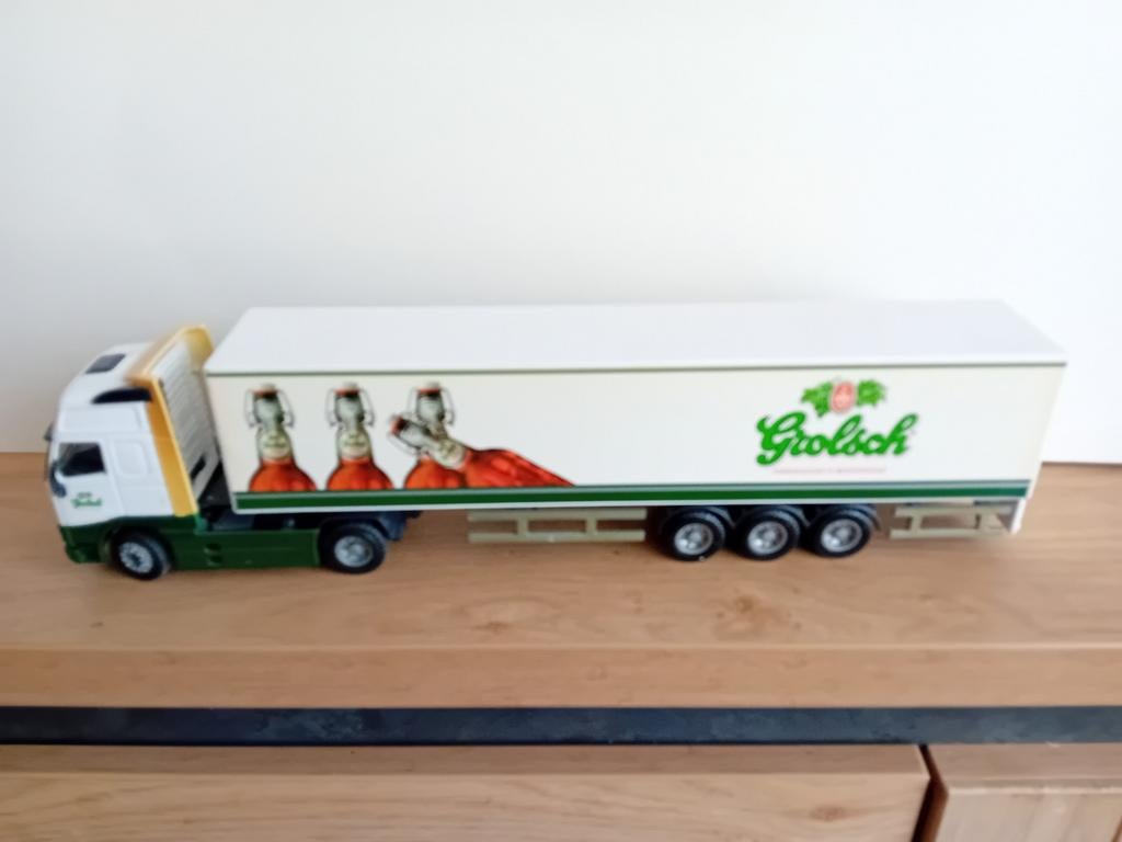 Grolsch vrachtwagen schaal 1:50, Ophalen of Verzenden, Reclamebord, Plaat of Schild, Grolsch