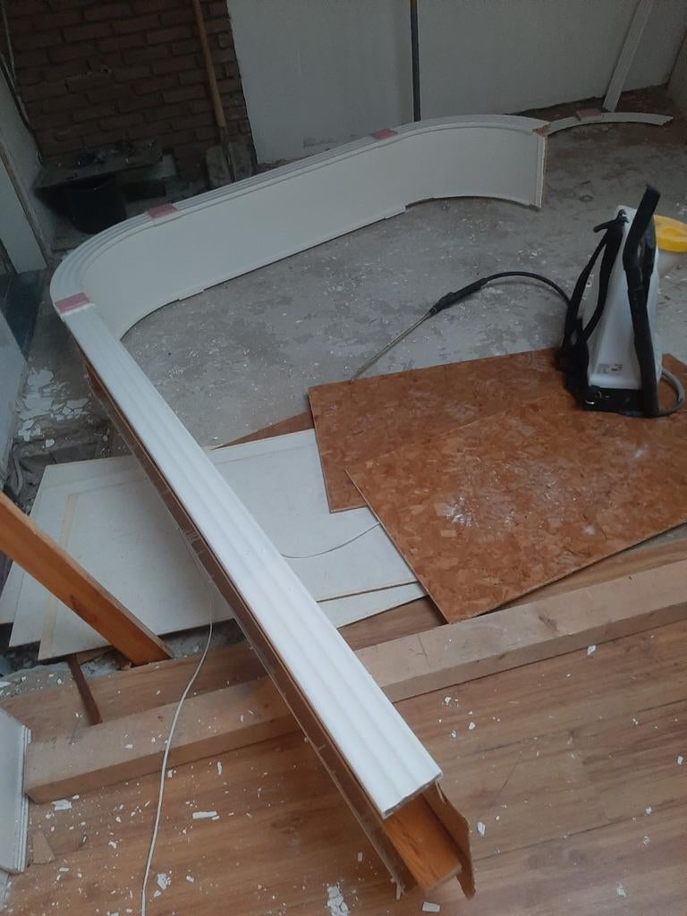 Houten boog in huis opening, Ophalen, Gebruikt