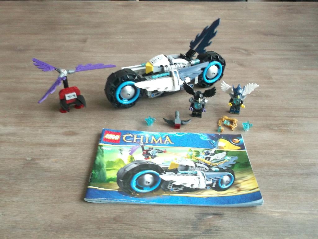 lego  legends of chima 70007 eglors twin bike (2013), Ophalen of Verzenden, Gebruikt, Complete set, Lego