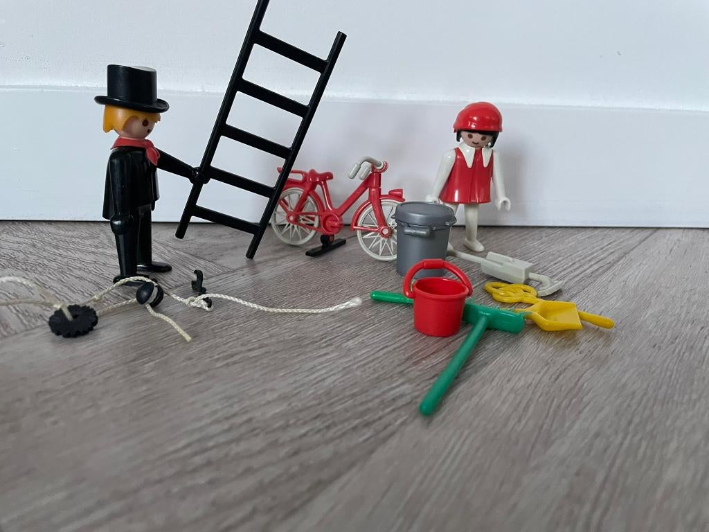 Playmobil, vintage schoorsteenveger en schoonmaker 3576, Ophalen of Verzenden, Gebruikt, Complete set