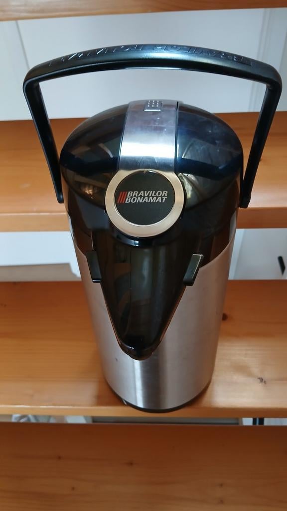 Bravilor Bonamat thermoskan pomp 2.2L, Minder dan 10 liter, Ophalen, Zo goed als nieuw, Rvs