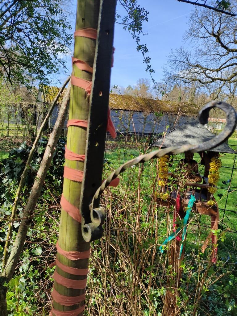 Tuin gietijzeren haak voor bloemmand, bel, windgong etc, Ophalen of Verzenden