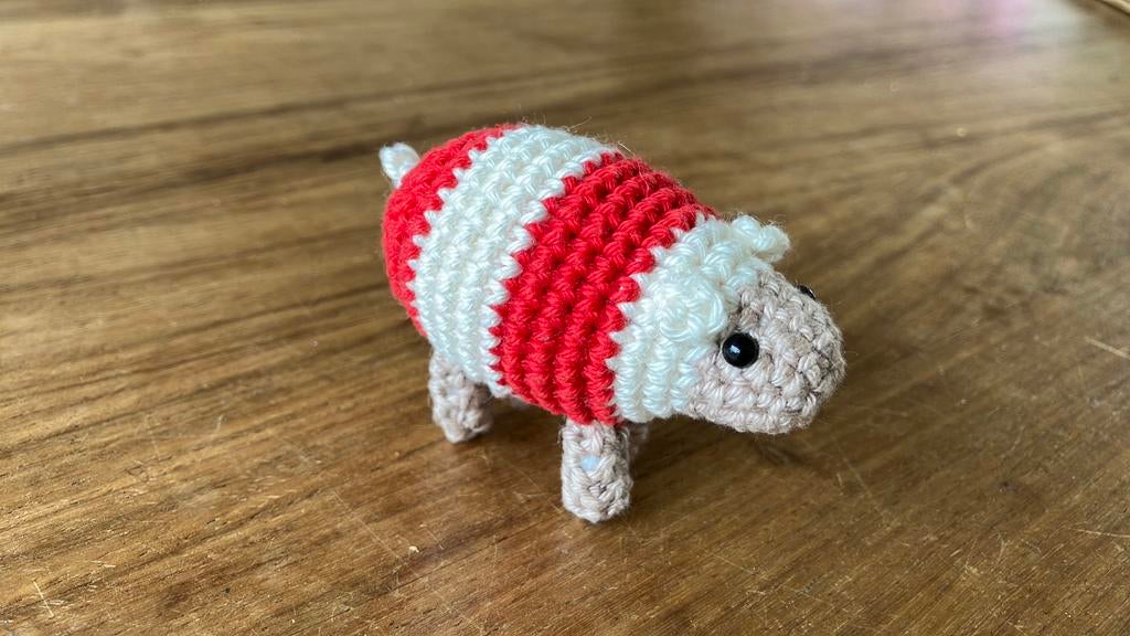 Gehaakte Fiete Anders schaapje, Ophalen of Verzenden, Nieuw, Haken, Overige typen