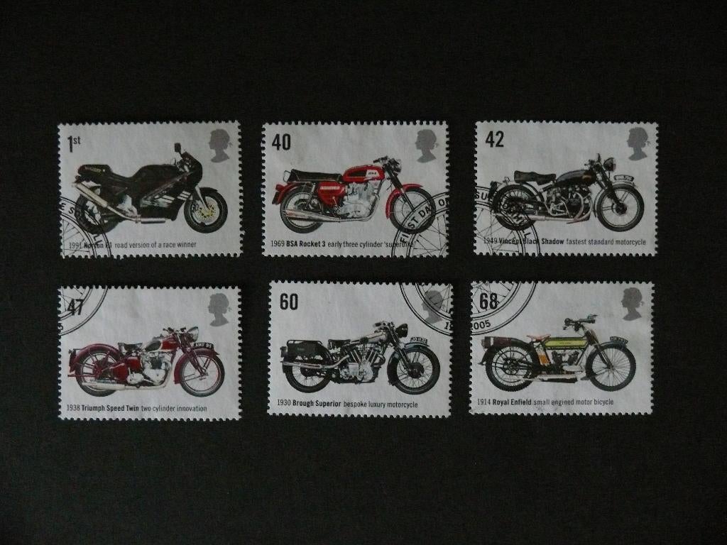 UK / Engeland 2005 Britse Motorfietsen, Verzenden, Gestempeld