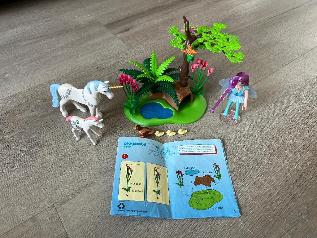Playmobil Fairies 5450 | Fee met Eenhoorns & Vijver (2013), Ophalen of Verzenden, Zo goed als nieuw, Complete set