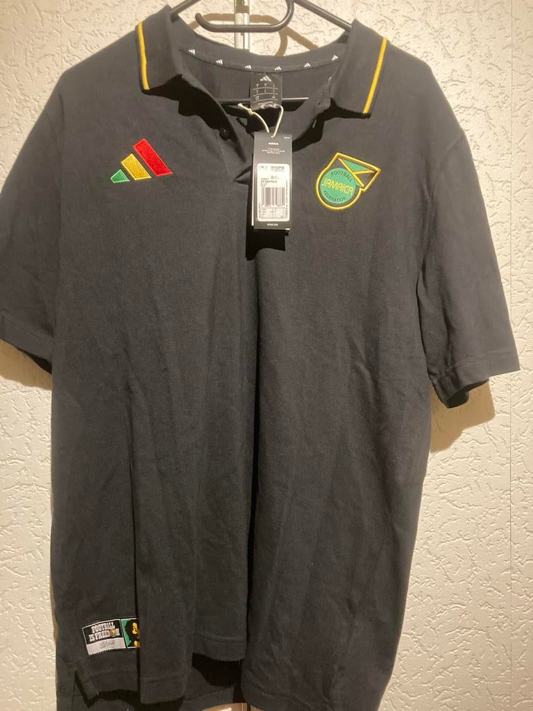 Adidas Bob Marley Reggae Polo Shirt Maat L Nieuw met kaartje, Verzenden, Nieuw, Maat 52/54 (L), Zwart