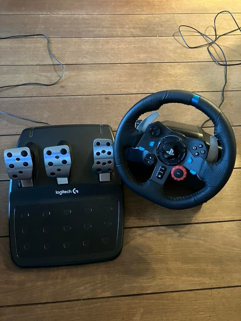 Logitech G29 Racing Wheel + Pedalen, Spelcomputers en Games, Spelcomputers | Sony PlayStation Consoles | Accessoires, Ophalen