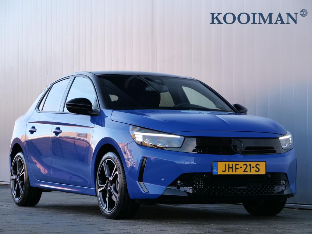 Opel Corsa 1.2 Turbo Hybrid 130 Pk Automaat DAB / Apple Carp, Stof, Gebruikt, 1199 cc, Blauw