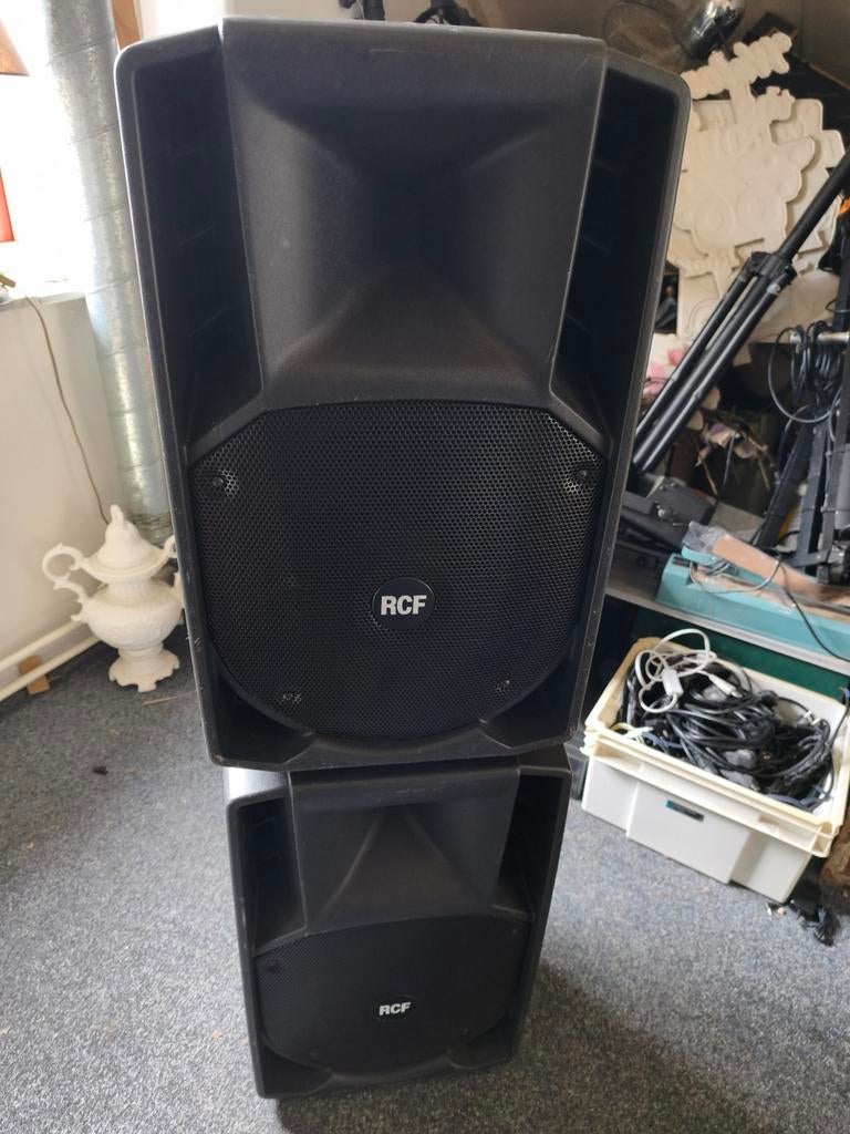 2x RCF 422 A mk2 Speakers Top Conditie Met Hoezen 128DB, Overige merken, Gebruikt, Rct, Ophalen of Verzenden