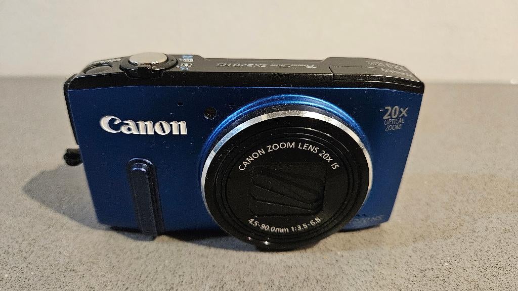 Powershot SX270HS blauw nieuwstaat 20x optische zoom, Audio, Tv en Foto, Fotocamera's Digitaal, 12 Megapixel, Canon, Compact, Ophalen of Verzenden