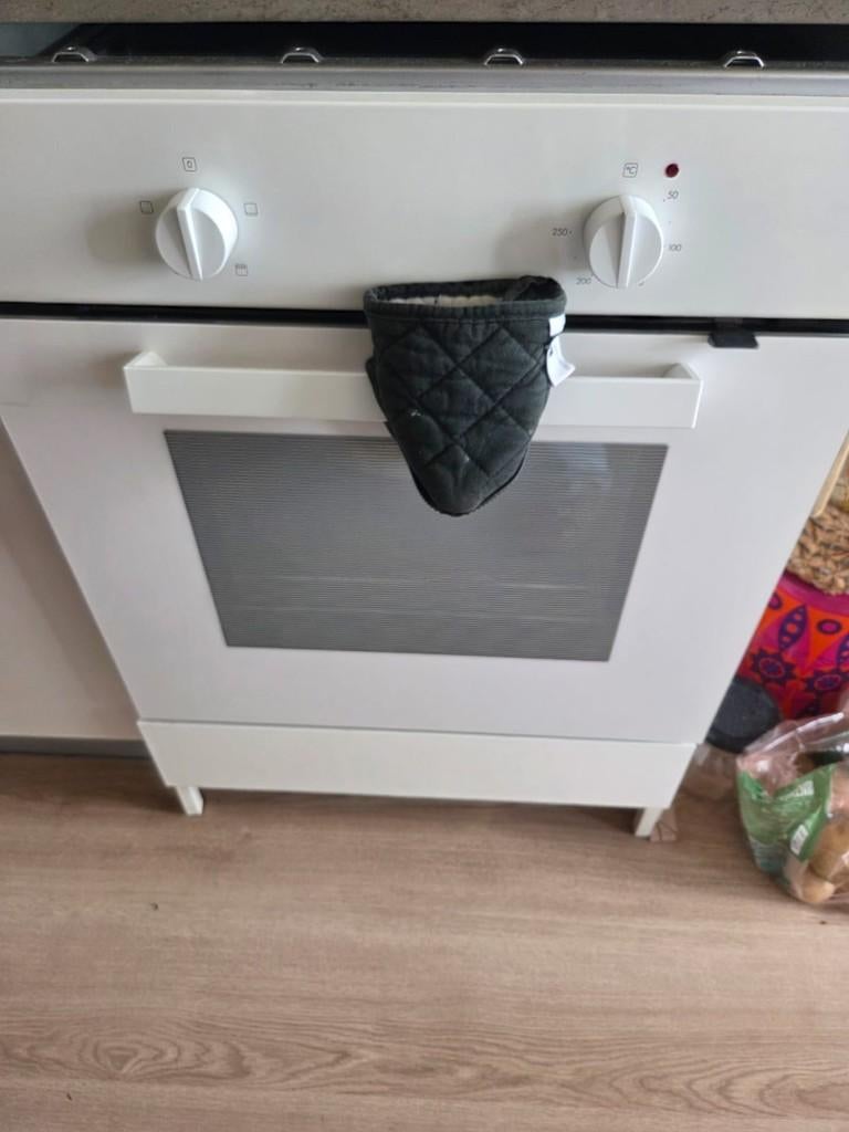 IKEA oven met ovenkast 60 cm (LAGAN + ENHET), Hete lucht, Zo goed als nieuw, Oven met grill, Ophalen