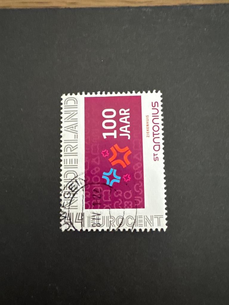 Persoonlijke Postzegel100 Jaar St. Antonius Ziekenhuis, Postzegels en Munten, Ophalen of Verzenden, Na 1940, Gestempeld