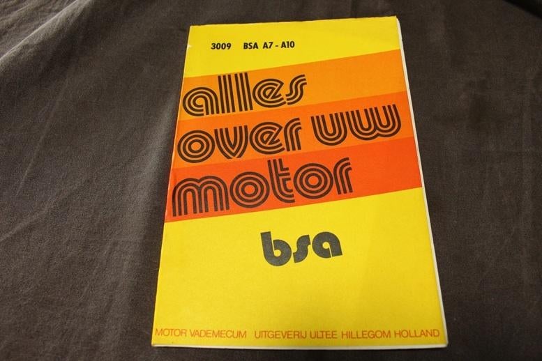 alles over uw motor BSA A7 Star A10 Golden Flash handboek, Motoren, Ophalen of Verzenden, Overige merken