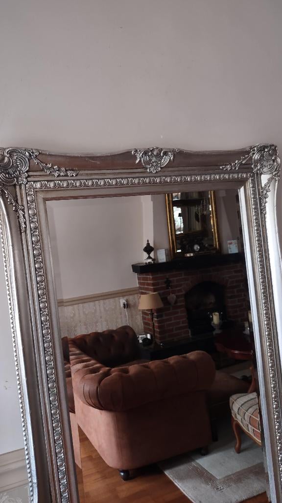 Zware Lange Exclusieve "Facet Geslep." "Barok-Spiegel"183x83, Ophalen, Zo goed als nieuw, 75 tot 100 cm, 150 tot 200 cm