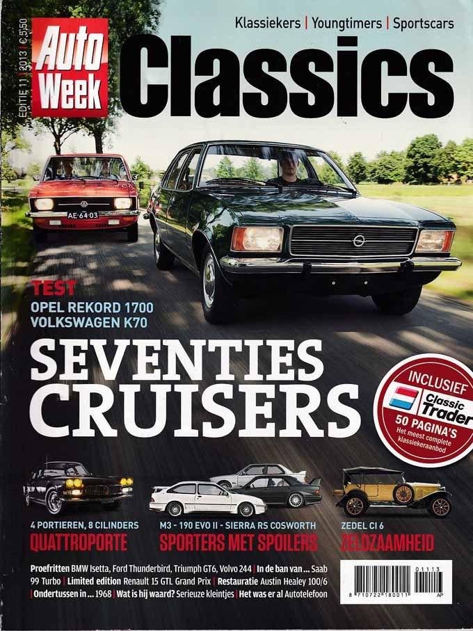 Autoweek Cl 11 2013 : BMW M3 - Ford Sierra RS Cosworth - K70, Ophalen of Verzenden, Gelezen, Algemeen