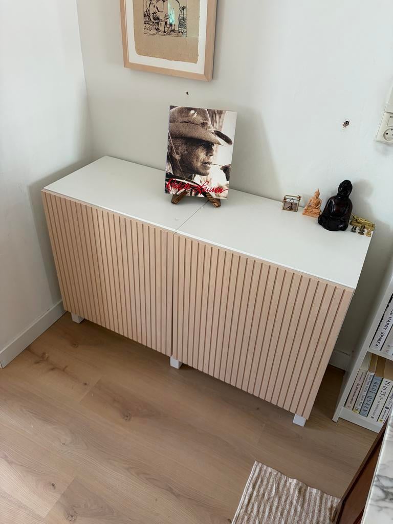 Ikea BESTÅ kastcombinatie wand, wit Björköviken, Ophalen, Gebruikt