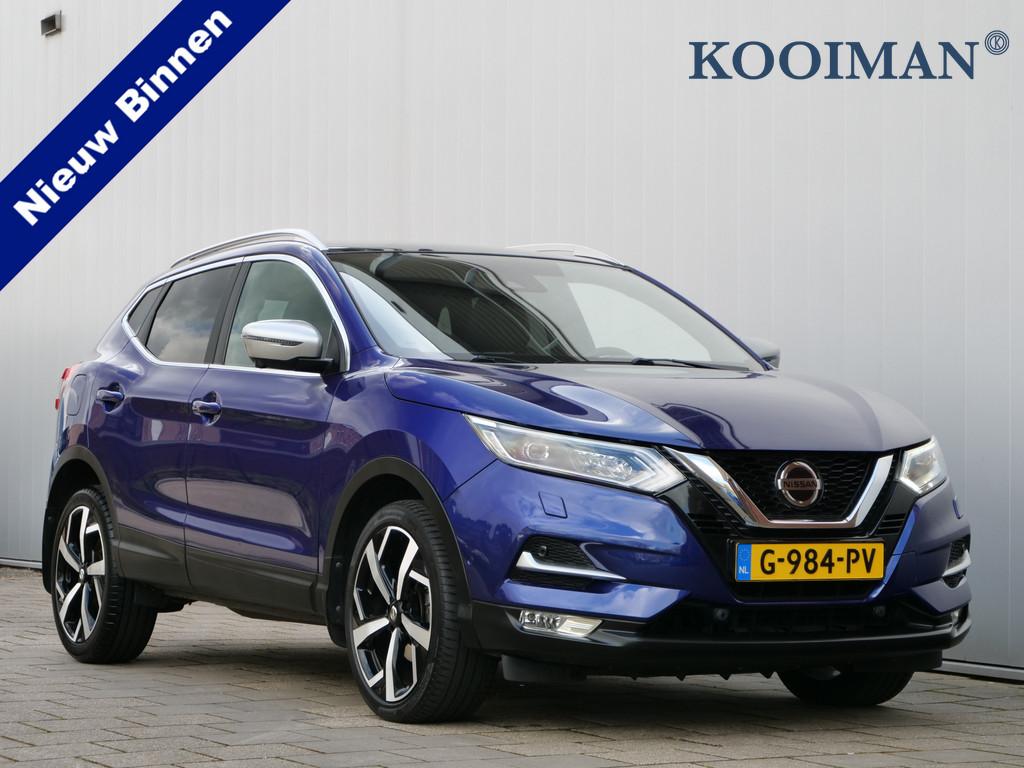 Nissan QASHQAI 1.3 DIG-T Tekna + 160 Pk Automaat Navi / DAB, 4 cilinders, 1290 kg, Leder, Bedrijf