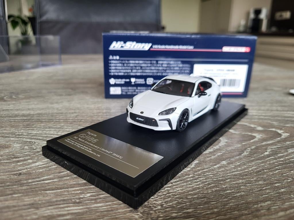 Toyota GR86 schaal 1:43 History, Ophalen of Verzenden, Zo goed als nieuw, Auto, Overige merken