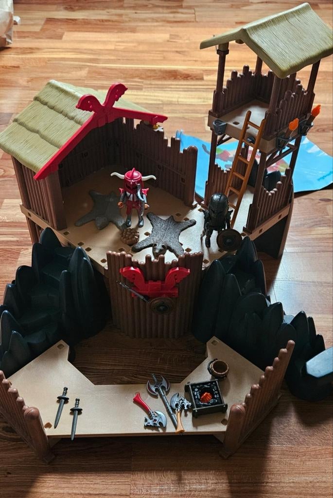 Playmobil Viking & Ridder Kasteel met Draak en accessoires, Kinderen en Baby's, Speelgoed | Playmobil, Ophalen of Verzenden